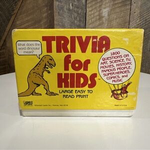 Vintage 1970’s Trivia Card Game for Kids And Adults 1800 Questions